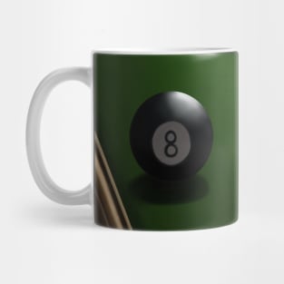 Eight Ball Digital Painting Mug